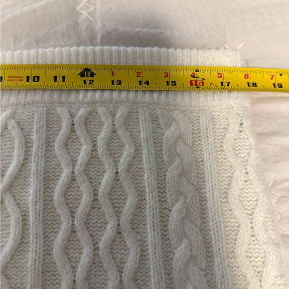 NEW Favorite Daughter Cream Cable Knit Pencil Skirt size XL - Picture 10 of 12